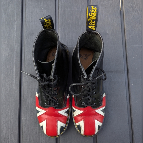 Dr Martens Boots Union Jack British Flag Unisex Men's 9 Women's 10 - Picture 8 of 15